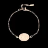Rosé goudkleurige armband met haas