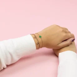 Rosé goudkleurige armband met appels