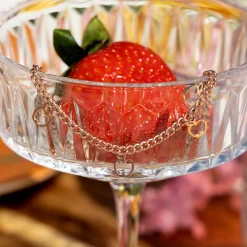 Rosé goudkleurige armband met appels