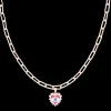 Rosé goudkleurige ketting met boze oog bedeltje