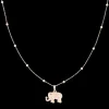 Rosé goudkleurige ketting met olifant bedeltje