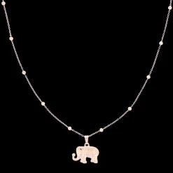 Rosé goudkleurige ketting met olifant bedeltje