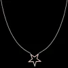 Rosé goudkleurige ketting met grote ster