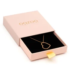Rosé goudkleurige ketting met een hart