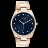 Rosé goudkleurige OOZOO horloge met roestvrijstalen armband - C10967