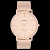 Rosé goudkleurige OOZOO horloge met metalen mesh armband - C9920