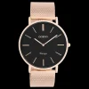 Rosé goudkleurige OOZOO horloge met metalen mesh armband - C9924