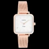 Rosé goudkleurige OOZOO horloge met metalen mesh armband - C10971