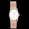 Rosé goudkleurige OOZOO horloge met metalen mesh armband - C10969