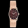 Rosé goudkleurige OOZOO horloge met metalen mesh armband - C10968