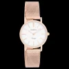 Rosé goudkleurige OOZOO horloge met metalen mesh armband - C20233