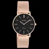 Rosé goudkleurige OOZOO horloge met metalen mesh armband - C9927