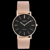 Rosé goudkleurige OOZOO horloge met metalen mesh armband - C9926
