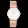 Rosé goudkleurige OOZOO horloge met metalen mesh armband - C9919
