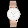 Rosé goudkleurige OOZOO horloge met metalen mesh armband - C9918