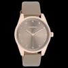 Rosé goudkleurige OOZOO horloge met taupe leren band - C11047