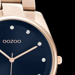 Rosé goudkleurige OOZOO horloge met roestvrijstalen armband - C10967