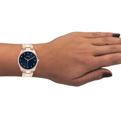 Rosé goudkleurige OOZOO horloge met roestvrijstalen armband - C10967