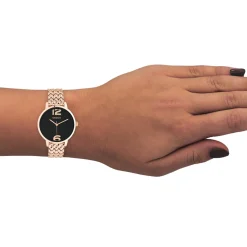 Rosé goudkleurige OOZOO horloge met roestvrijstalen armband - C11024