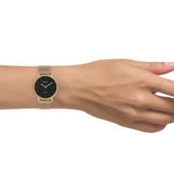 Rosé goudkleurige OOZOO horloge met metalen mesh armband - C20056