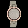Rosé goudkleurige OOZOO smartwatch met taupe rubber band - Q00402