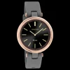 Rosé goudkleurige OOZOO smartwatch met grijze rubber band - Q00404