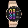 Rosé goudkleurige OOZOO smartwatch met rosé goudkleurige metalen mesh armband - Q00138