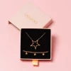 Rosé kleurige armband + ketting set met sterretjes