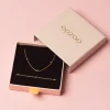 Rosé kleurige armband + ketting set met bolletjes