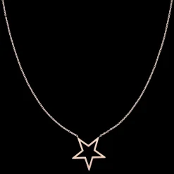 Rosé kleurige armband + ketting set met sterretjes