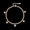 Rosé kleurige armband met sterretjes