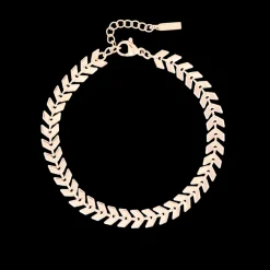 Rosé kleurige armband met V-schakel