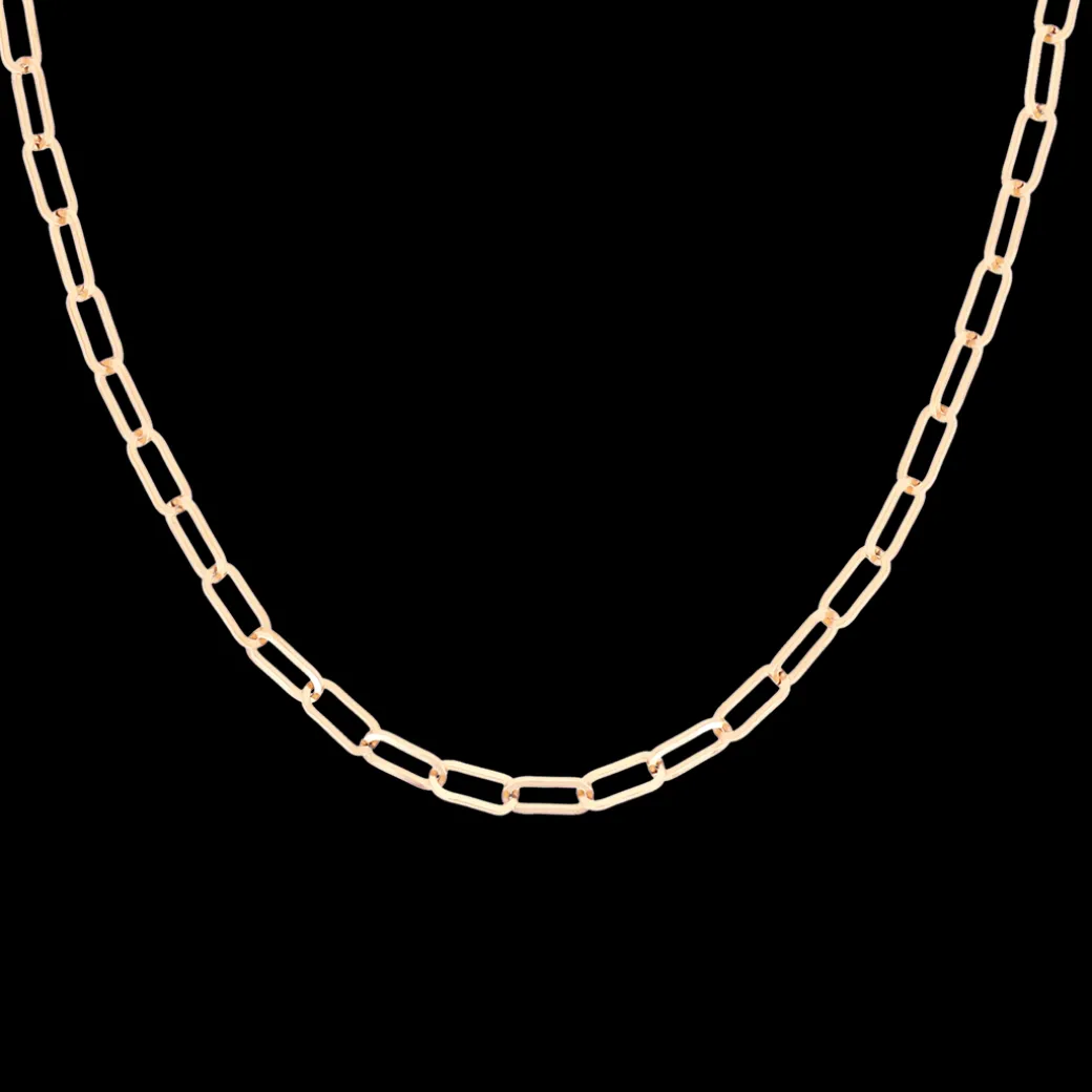 Rosé kleurige ketting met grove schakels