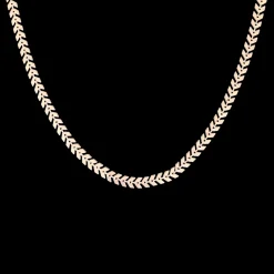 Rosé kleurige ketting met V-schakel