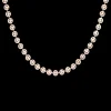 Rosé kleurige ketting met smileys