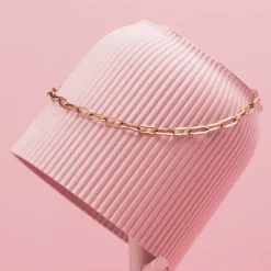 Rosé kleurige ketting met grove schakels