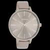 Taupe OOZOO horloge met leren band - C11347