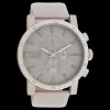 Taupe OOZOO horloge met leren band - C11311