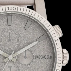 Taupe OOZOO horloge met leren band - C11311