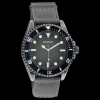 Titanium OOZOO horloge met grijze klittenband polsband - C11011