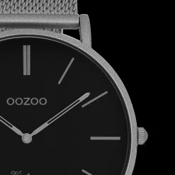Titanium OOZOO horloge met metalen mesh armband - C9928