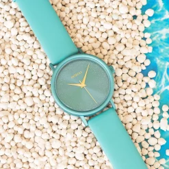 Viridiaan groene OOZOO horloge met leren band - C10581
