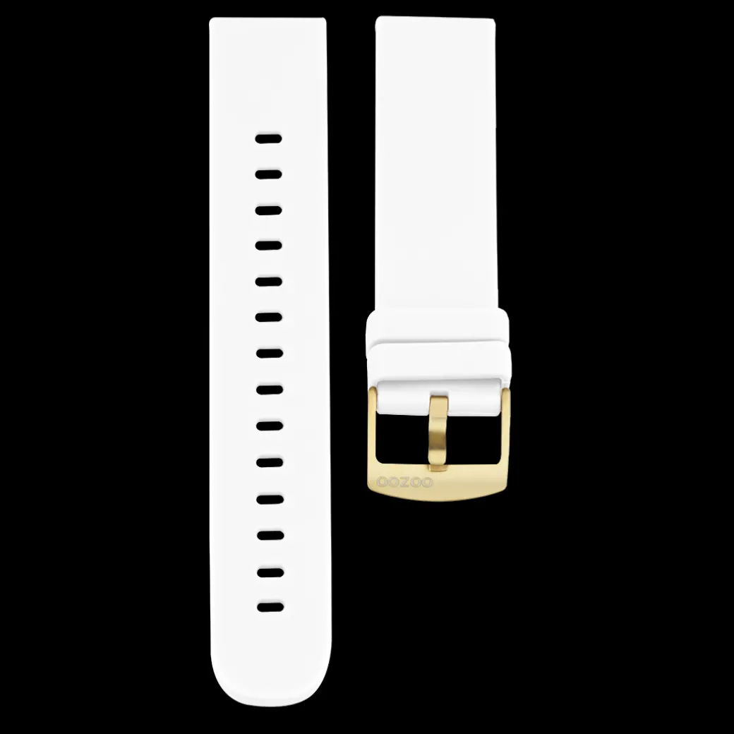 White rubber strap