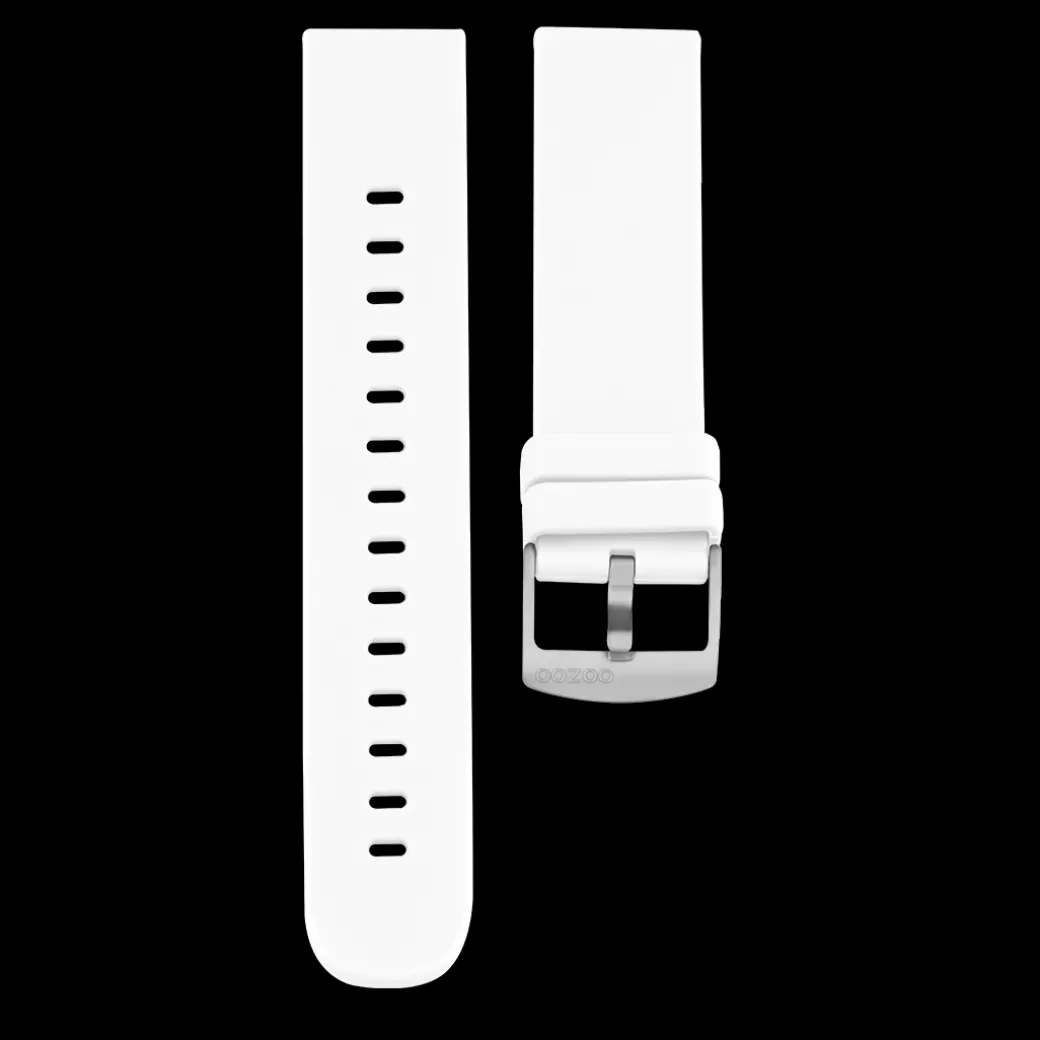 White rubber strap