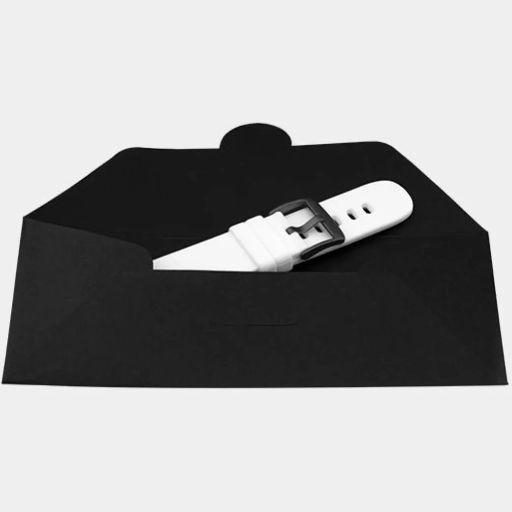 White rubber strap