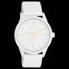 Witte OOZOO horloge met leren band - C11354
