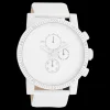 Witte OOZOO horloge met leren band - C11310
