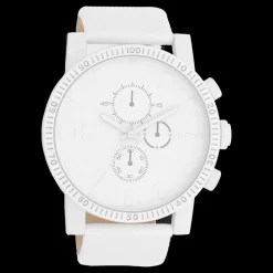 Witte OOZOO horloge met leren band - C11310