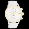 Witte OOZOO horloge met leren band - C11313