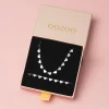 Zilverkleurige armband + ketting set met hartjes